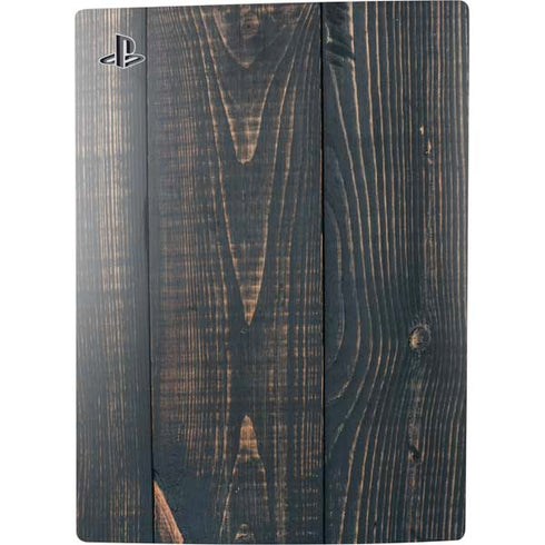 Black Painted Wood PS5 Digital Edition Console Skin
